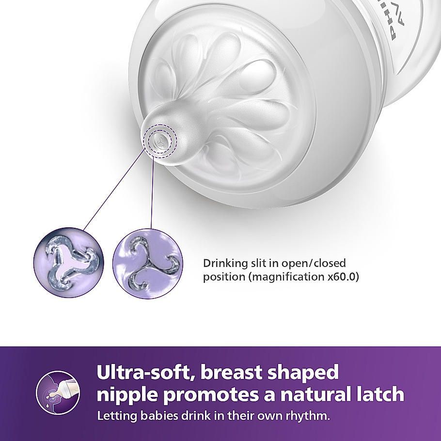 Philips Avent 3.0 Natural Koala Design Feeding Bottle 1+ Month, 260ml - Makkah Pharmacy