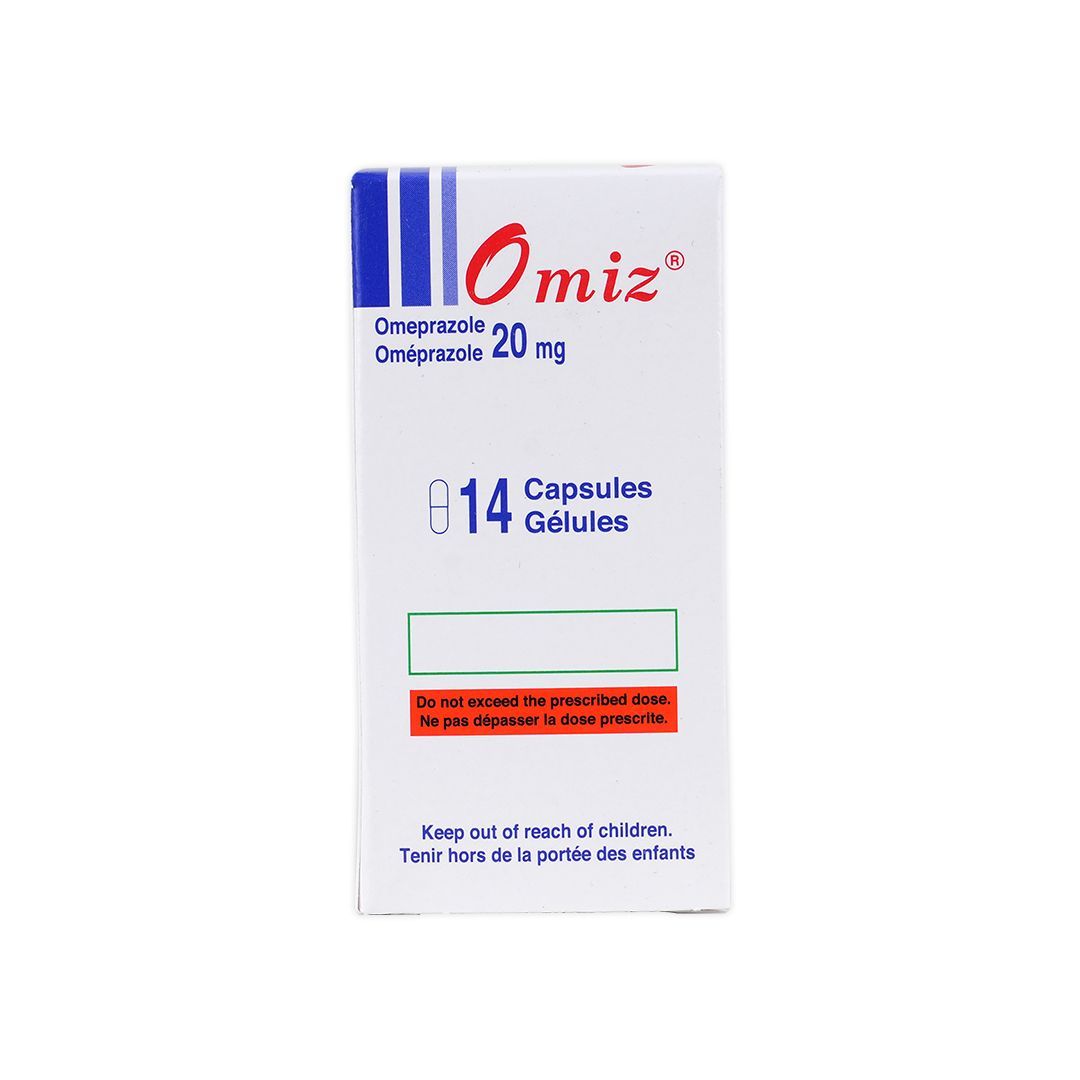 Omiz 20mg Omeprazole, 14 Capsules