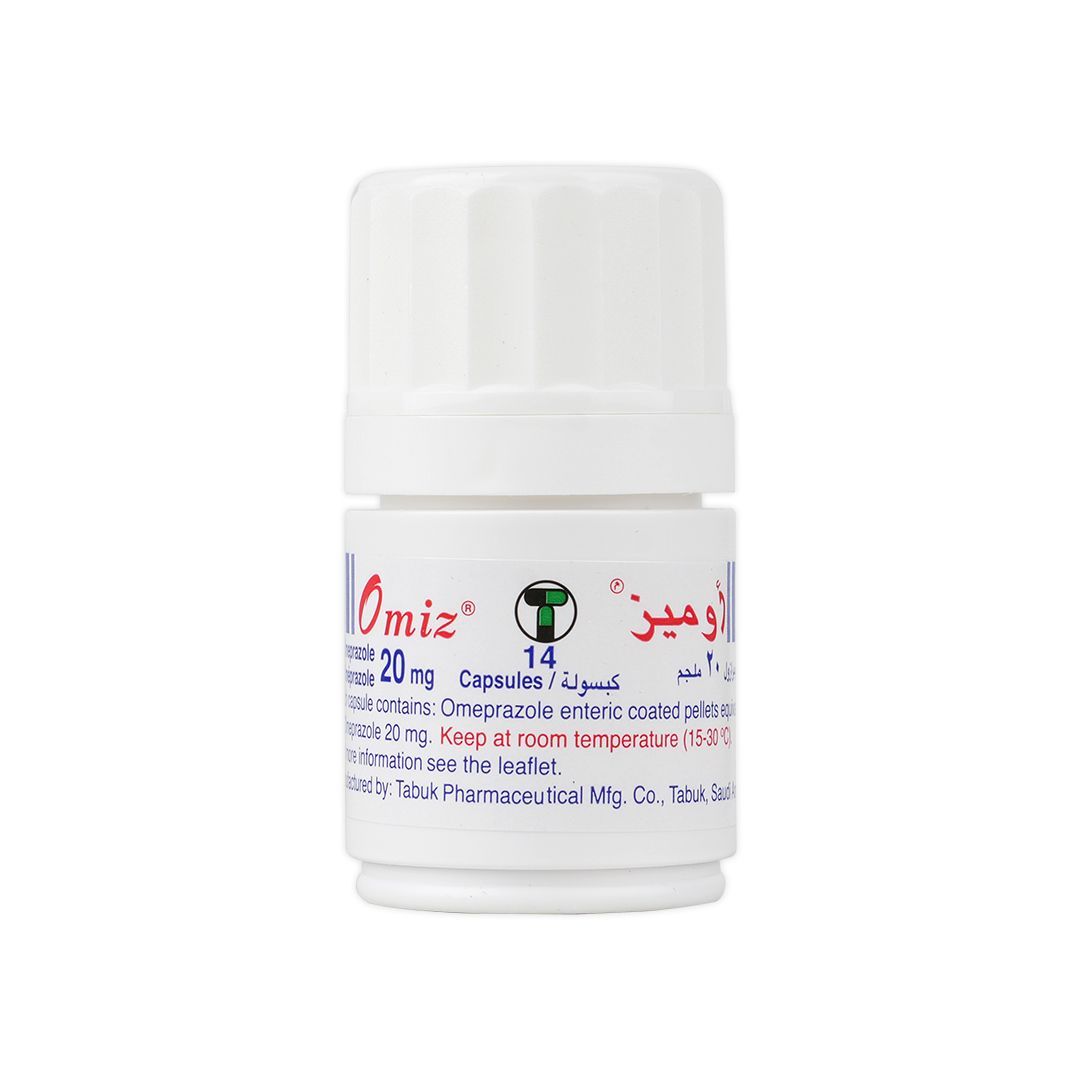Omiz 20mg Omeprazole, 14 Capsules
