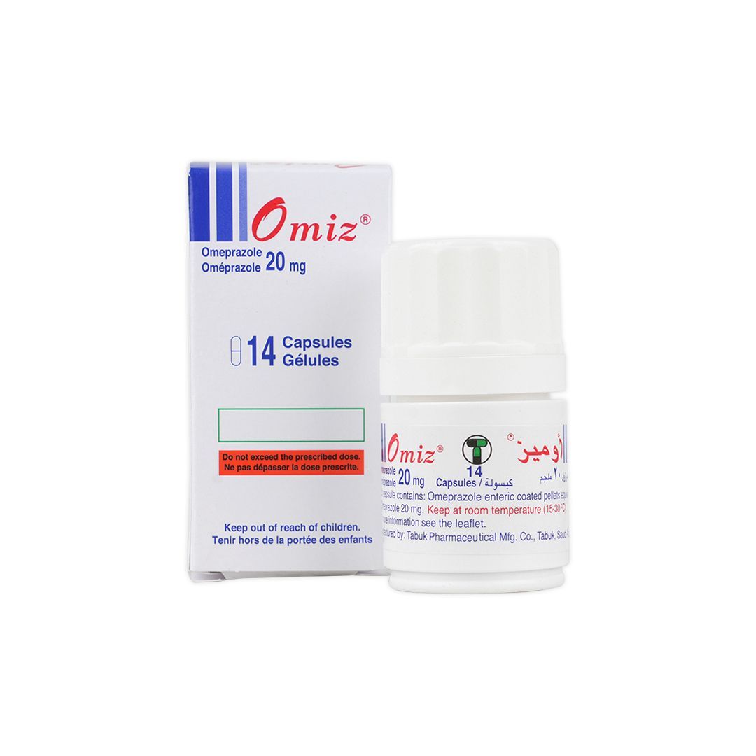 Omiz 20mg Omeprazole, 14 Capsules