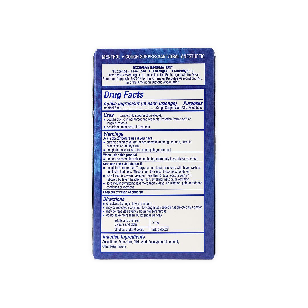 Nice Coughs & Sore Throat Relief Lozenges Menthol Flavor, 24 Pieces - Makkah Pharmacy