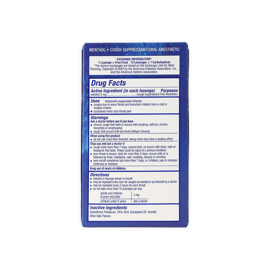 Nice Coughs & Sore Throat Relief Lozenges Menthol Flavor, 24 Pieces - Makkah Pharmacy