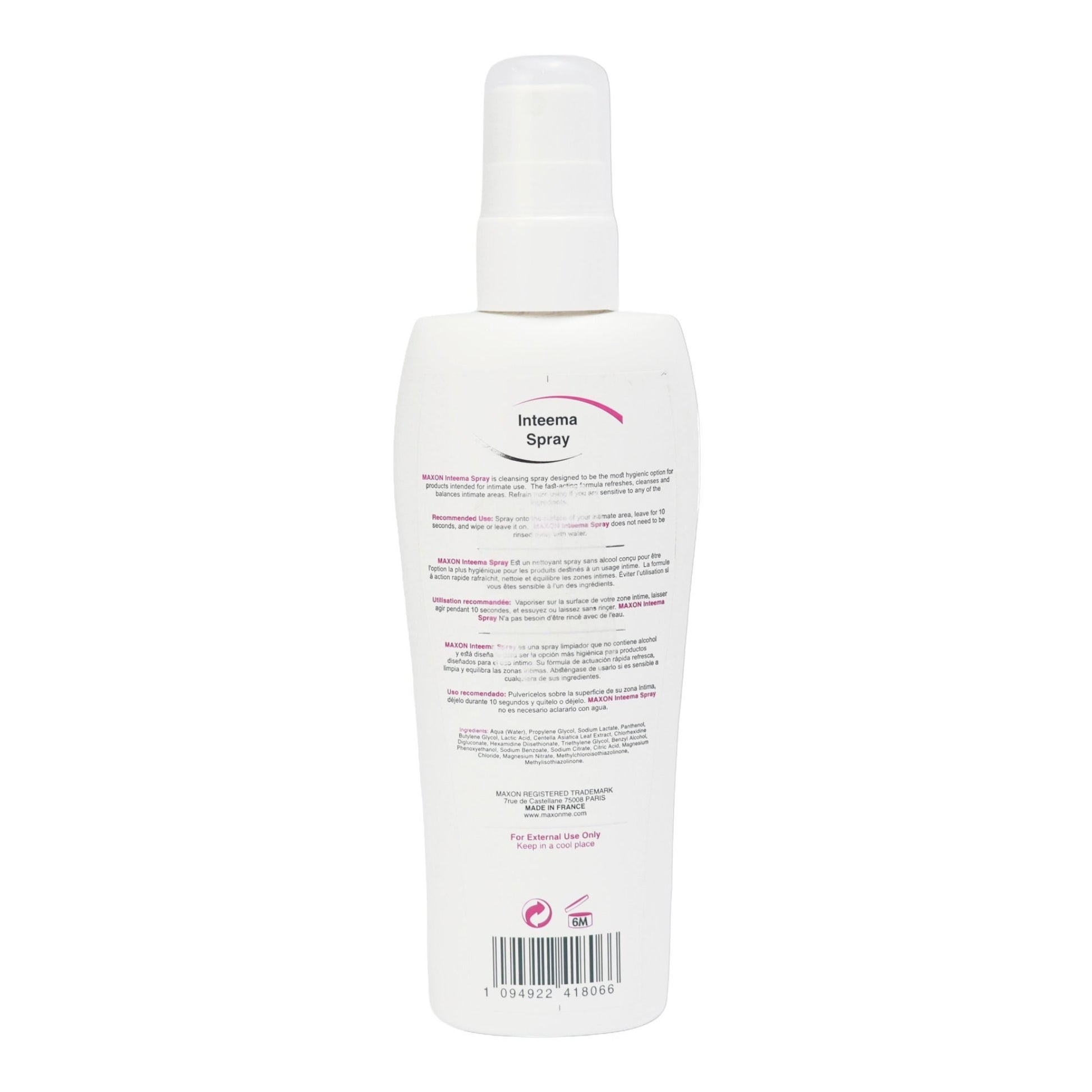Maxon Inteema Intimate Spray for Cleansing & Refreshing - Makkah Pharmacy