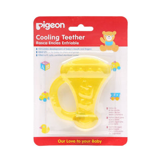 Pigeon Yellow Trumpet Shape Cooling Teether (4+ Months), 1 Piece