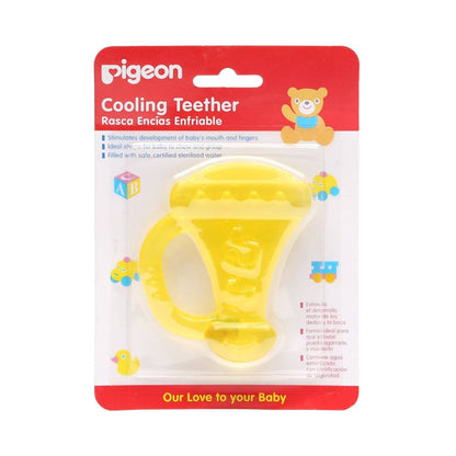 Pigeon Yellow Trumpet Shape Cooling Teether (4+ Months), 1 Piece
