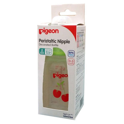 Pigeon Fruit Print Decorated Bottle 240 ml