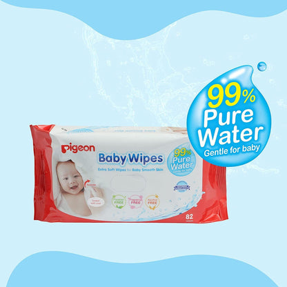 Pigeon Baby Wipes, 82 wipes - Makkah Pharmacy