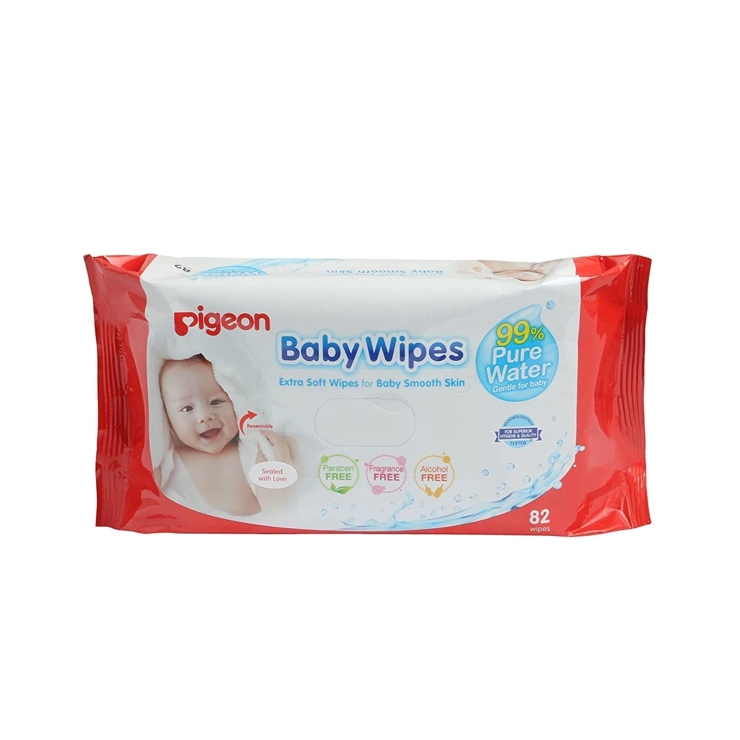 Pigeon Baby Wipes, 82 wipes - Makkah Pharmacy