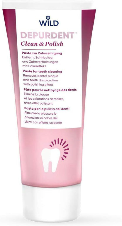 Wild Depurdent Clean & Polish Paste for Teeth Cleaning, 75ml - Makkah Pharmacy