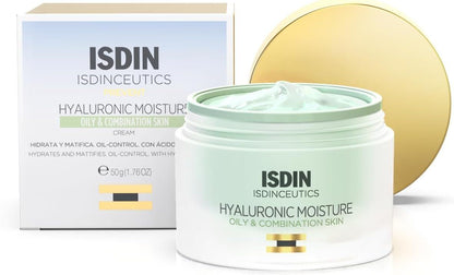 Isdin Isdinceutics Prevent Hydrating, Mattifying & Oil Control Face Cream with Hyaluronic Acid for Oily & Combination Skin, 50g - Makkah Pharmacy