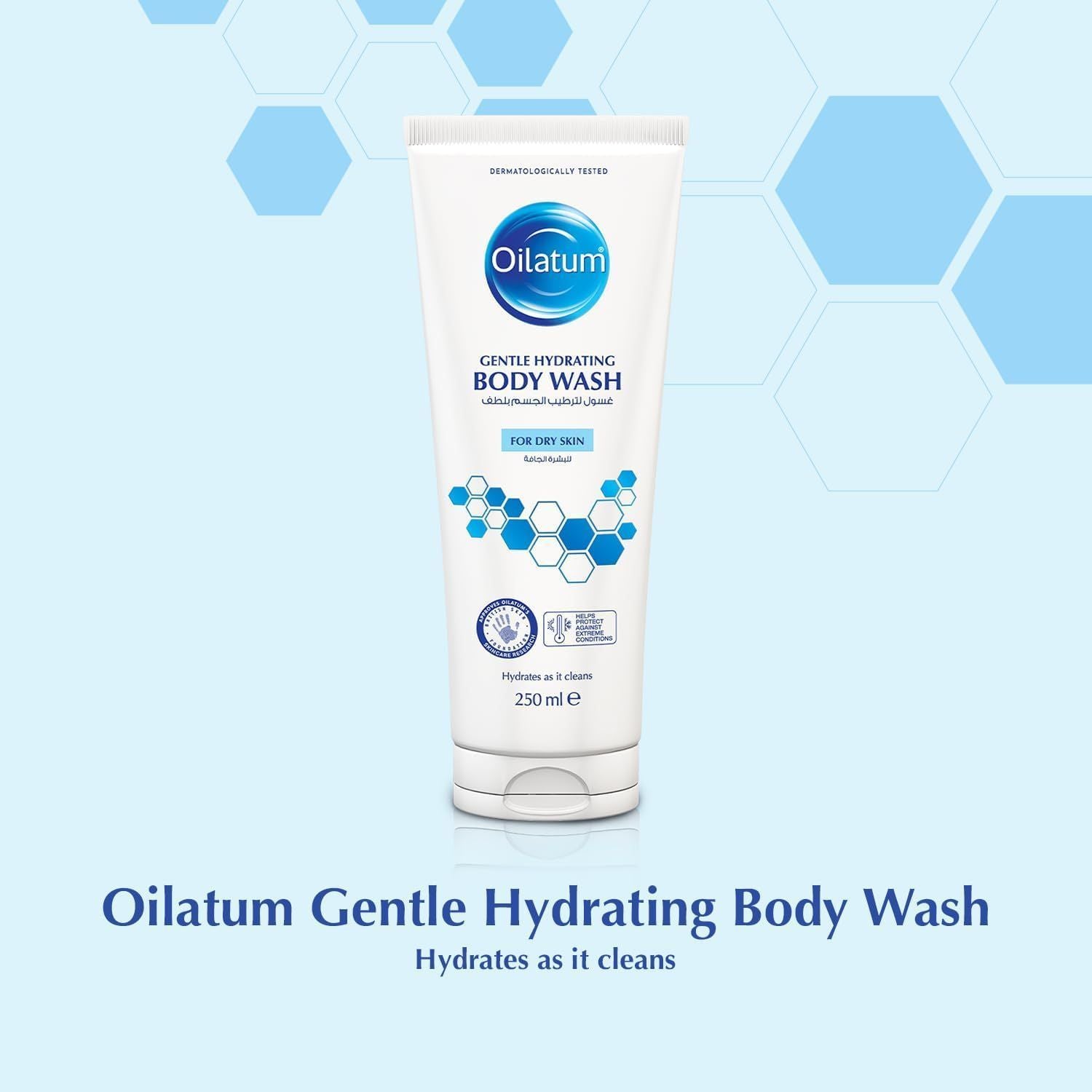 Oilatum Gentle Hydrating Body Wash for Dry Skin, 250ml - Makkah Pharmacy