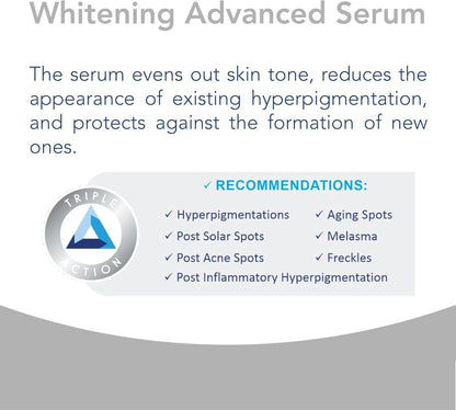 Novaclear Advanced Whitening Face Serum with Alpha Arbutin, Vitamin C, Azeloglycine & Tetrapeptide, 30ml - Makkah Pharmacy