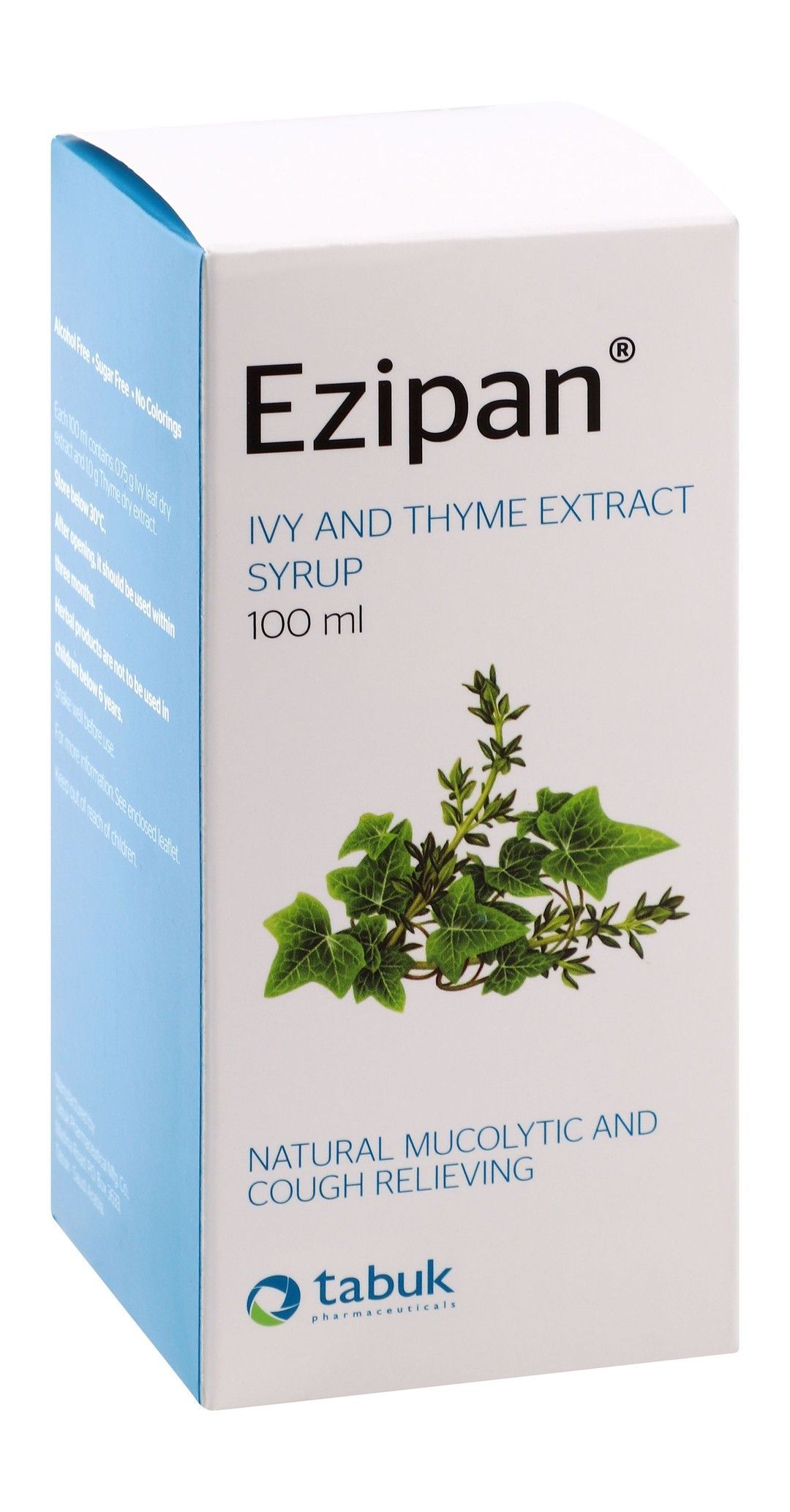 Ezipan Ivy & Thyme Extract Mucolytic Syrup for Relieving Cough (6+ Years), 100ml - Makkah Pharmacy