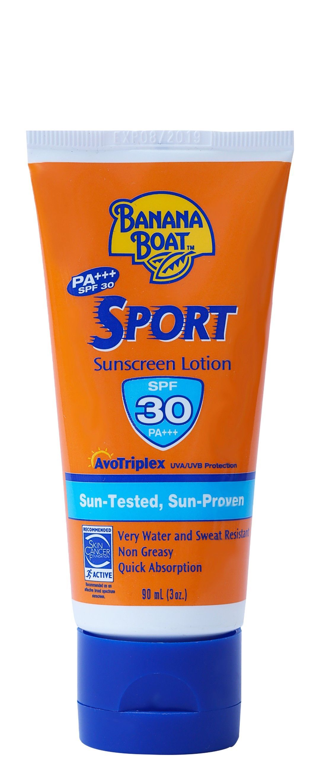 Banana Boat Sport Water-Resistant Non-Greasy Sunscreen SPF30, 90ml