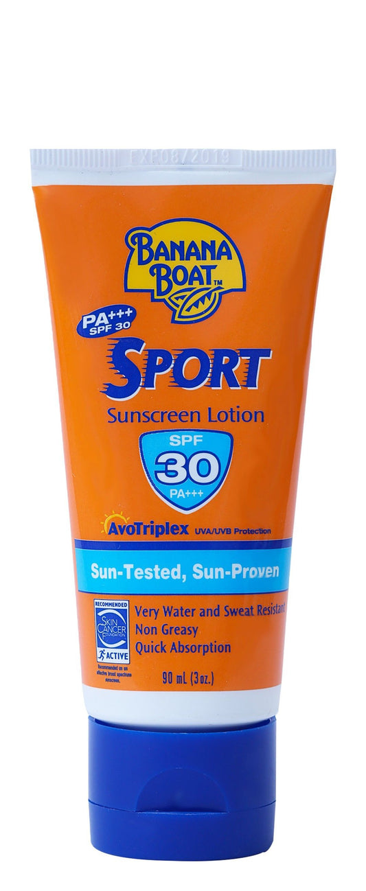 Banana Boat Sport Water-Resistant Non-Greasy Sunscreen SPF30, 90ml