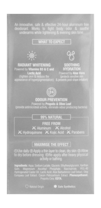 Beesline Apitherapy 3in1 Whitening & Soothing Antiperspirant Roll-On Deodorant for Women, 70ml - Makkah Pharmacy