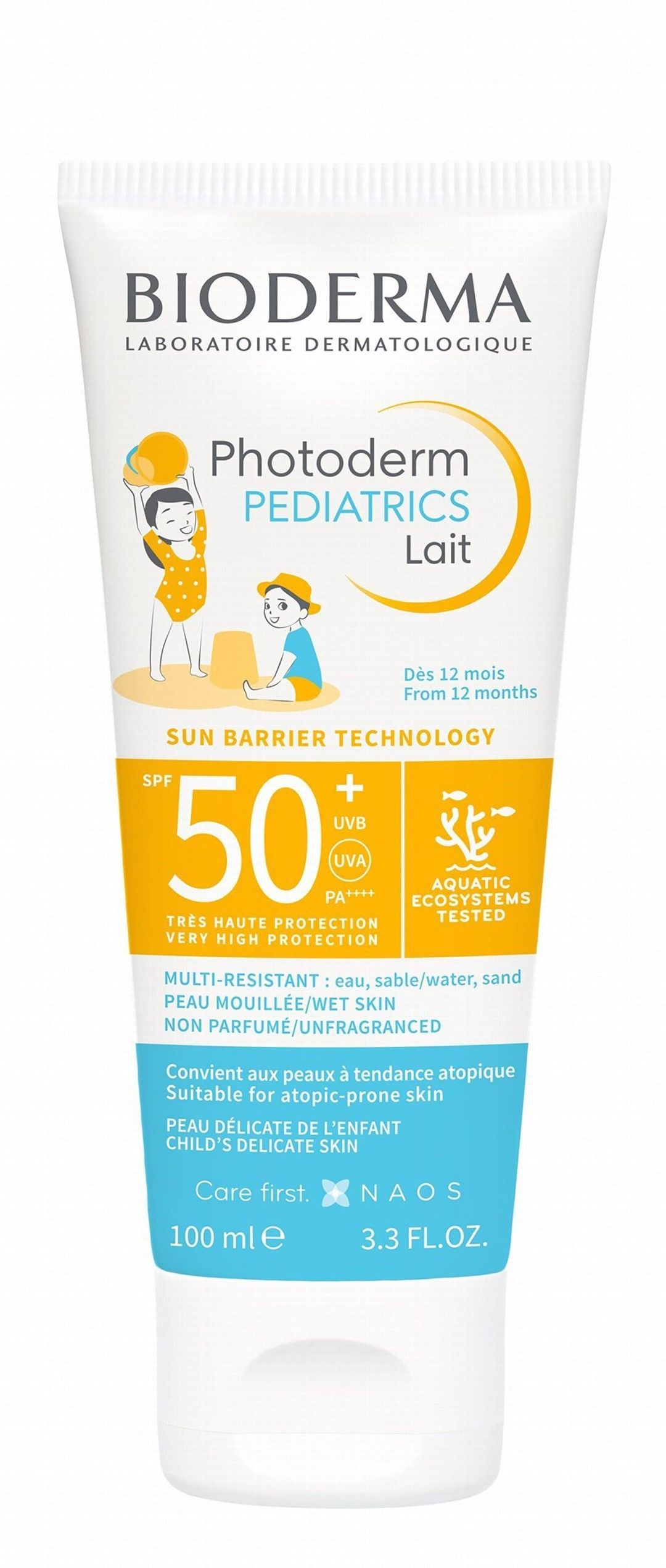 Bioderma Photoderm Pediatrics Lait Face & Body Sunscreen for Delicate & Atopic, 200ml - Makkah Pharmacy