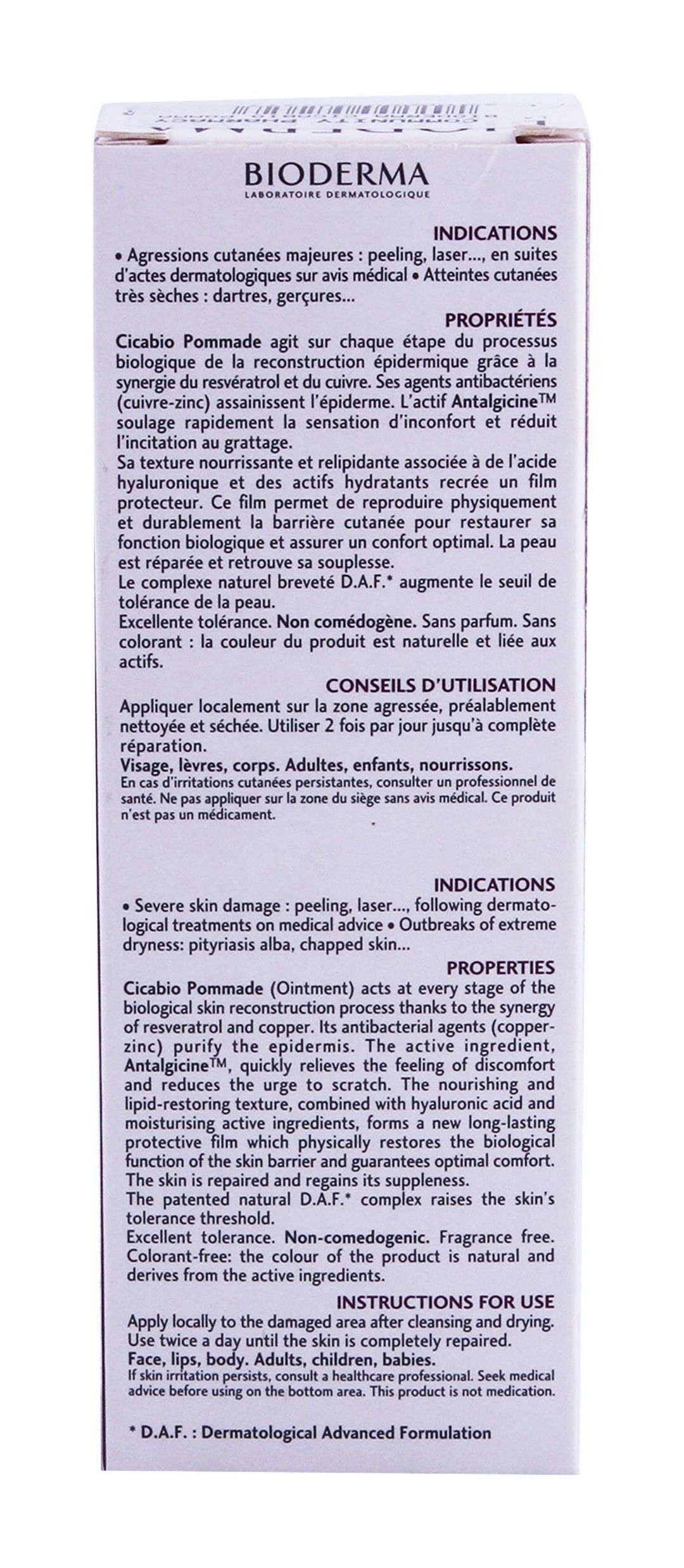 Bioderma Cicabio Hypoallergenic Insulating Soothing Ointment, 40ml - Makkah Pharmacy
