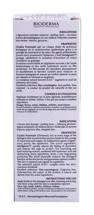 Bioderma Cicabio Hypoallergenic Insulating Soothing Ointment, 40ml - Makkah Pharmacy