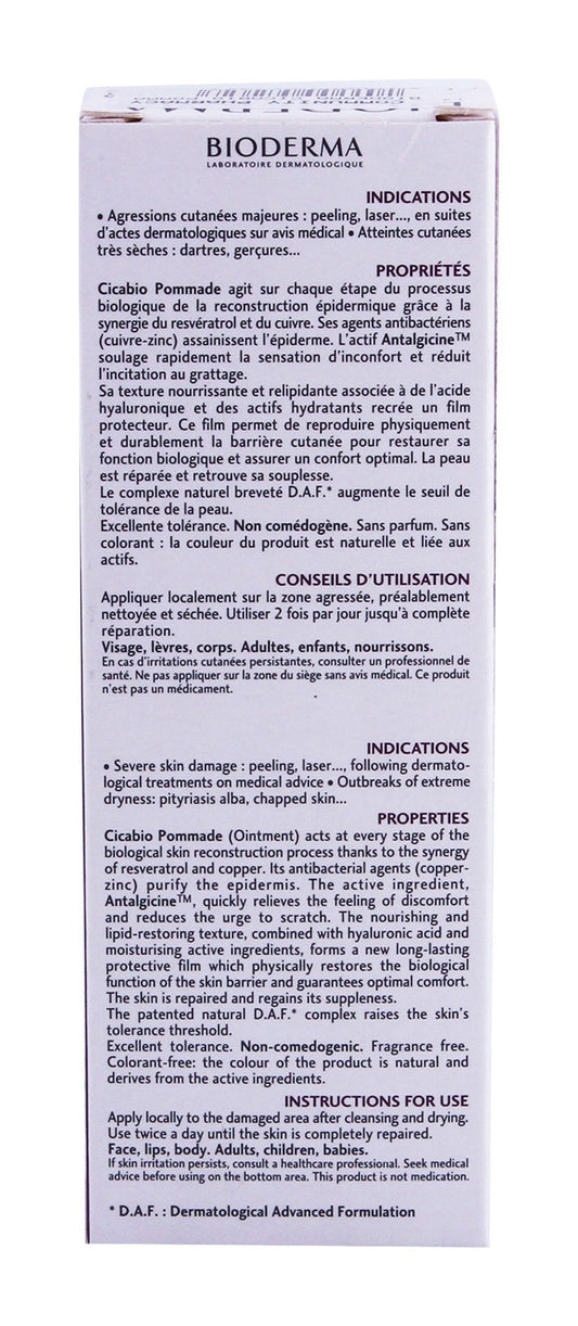 Bioderma Cicabio Hypoallergenic Insulating Soothing Ointment, 40ml - Makkah Pharmacy