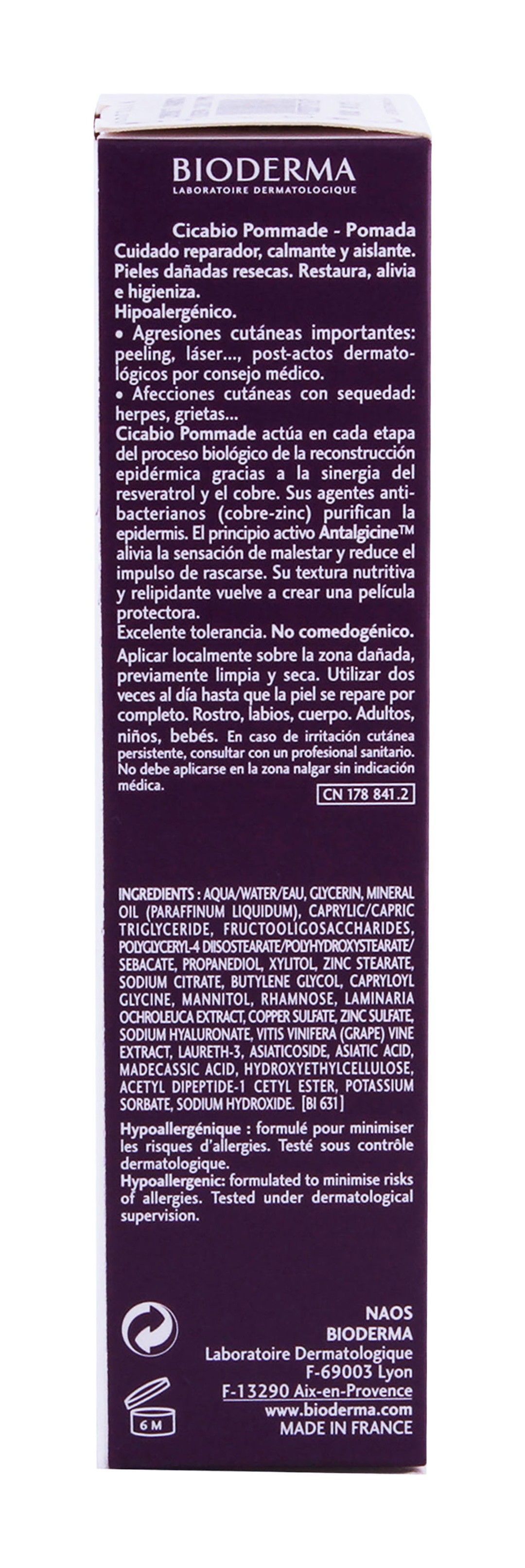Bioderma Cicabio Hypoallergenic Insulating Soothing Ointment, 40ml - Makkah Pharmacy