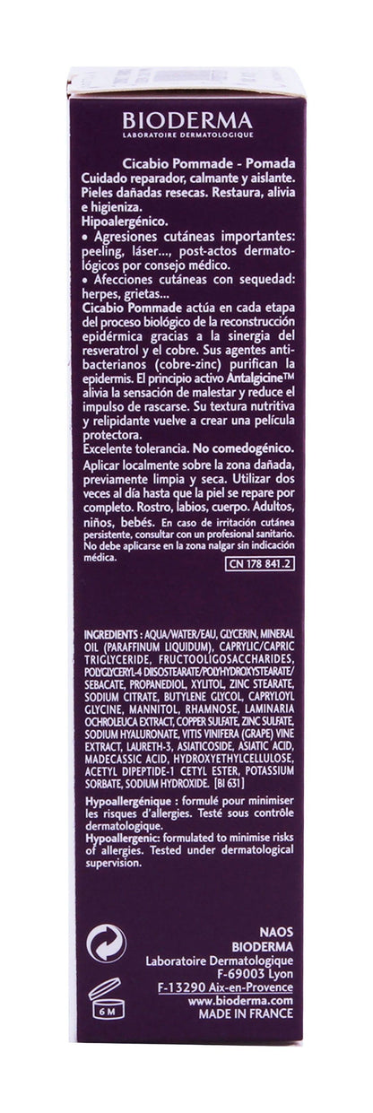 Bioderma Cicabio Hypoallergenic Insulating Soothing Ointment, 40ml - Makkah Pharmacy
