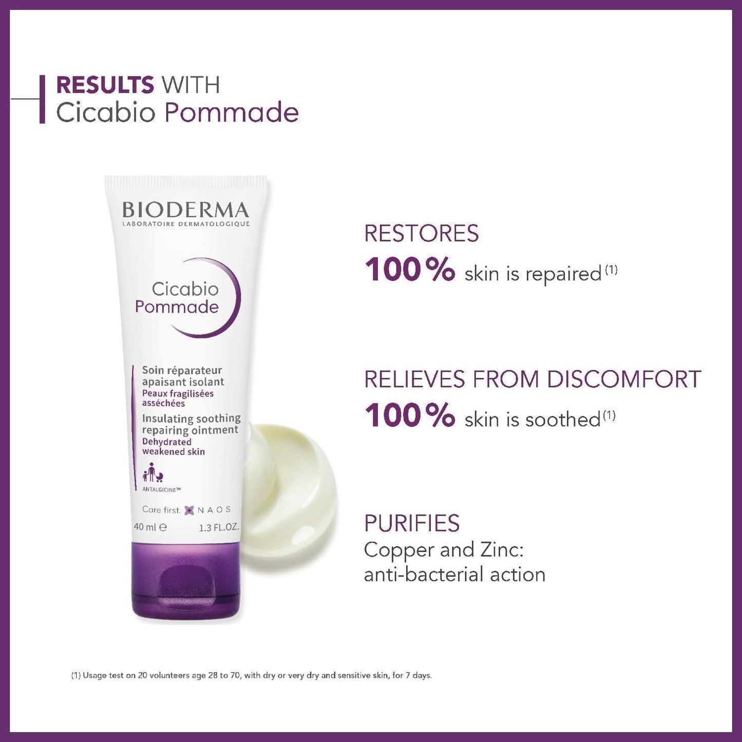 Bioderma Cicabio Hypoallergenic Insulating Soothing Ointment, 40ml - Makkah Pharmacy