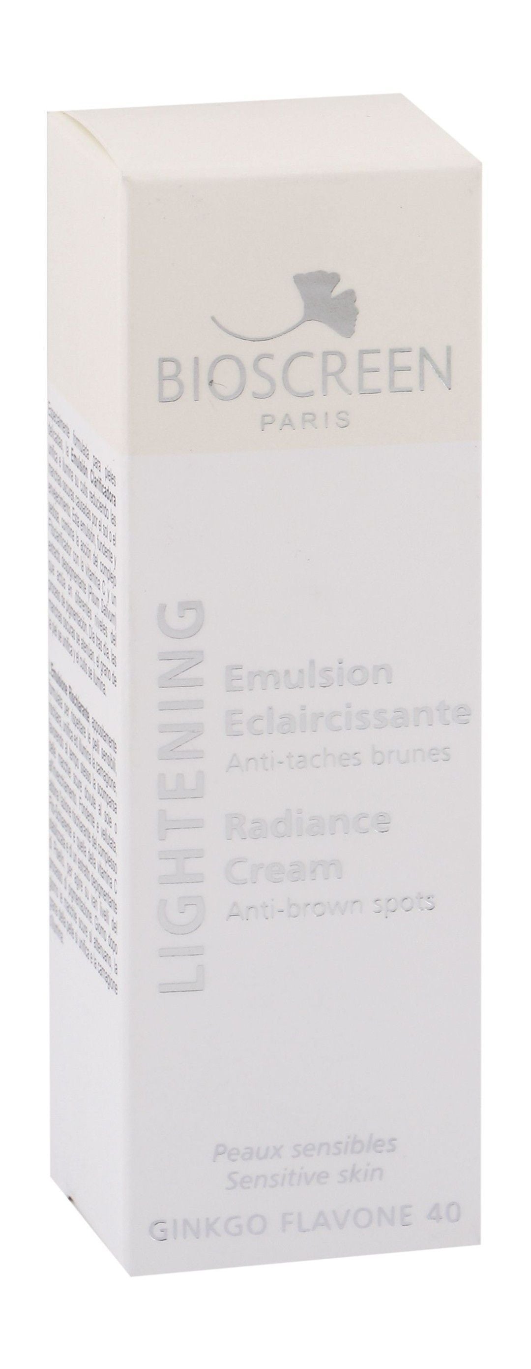 Bioscreen Lightening Anti-Brown Spots Facial Cream with Ginkgo Biloba Extract for Sensitive Skin, 30ml - Makkah Pharmacy