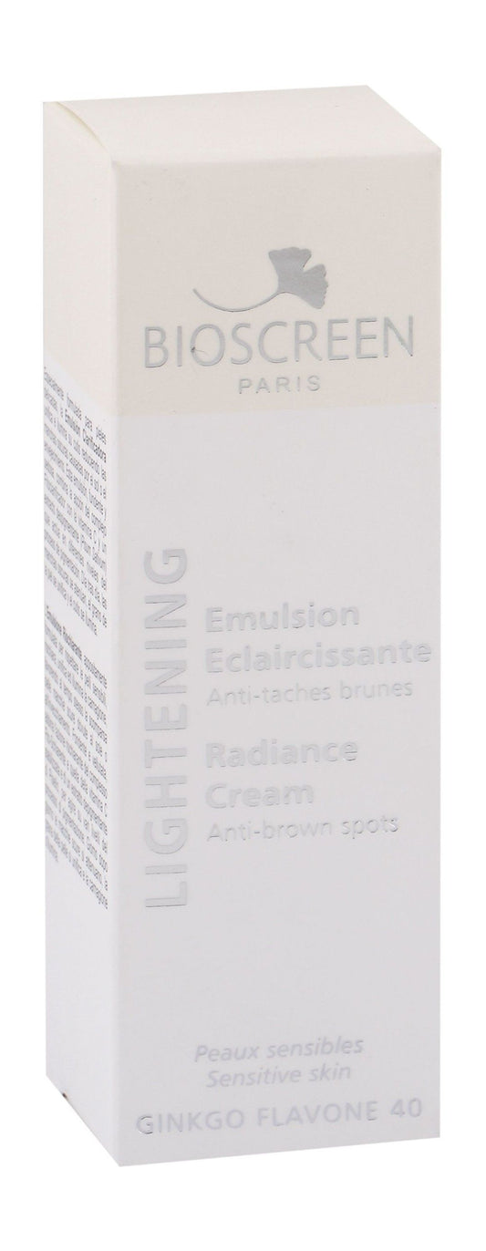 Bioscreen Lightening Anti-Brown Spots Facial Cream with Ginkgo Biloba Extract for Sensitive Skin, 30ml - Makkah Pharmacy