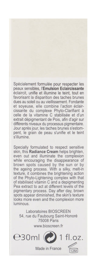 Bioscreen Lightening Anti-Brown Spots Facial Cream with Ginkgo Biloba Extract for Sensitive Skin, 30ml - Makkah Pharmacy
