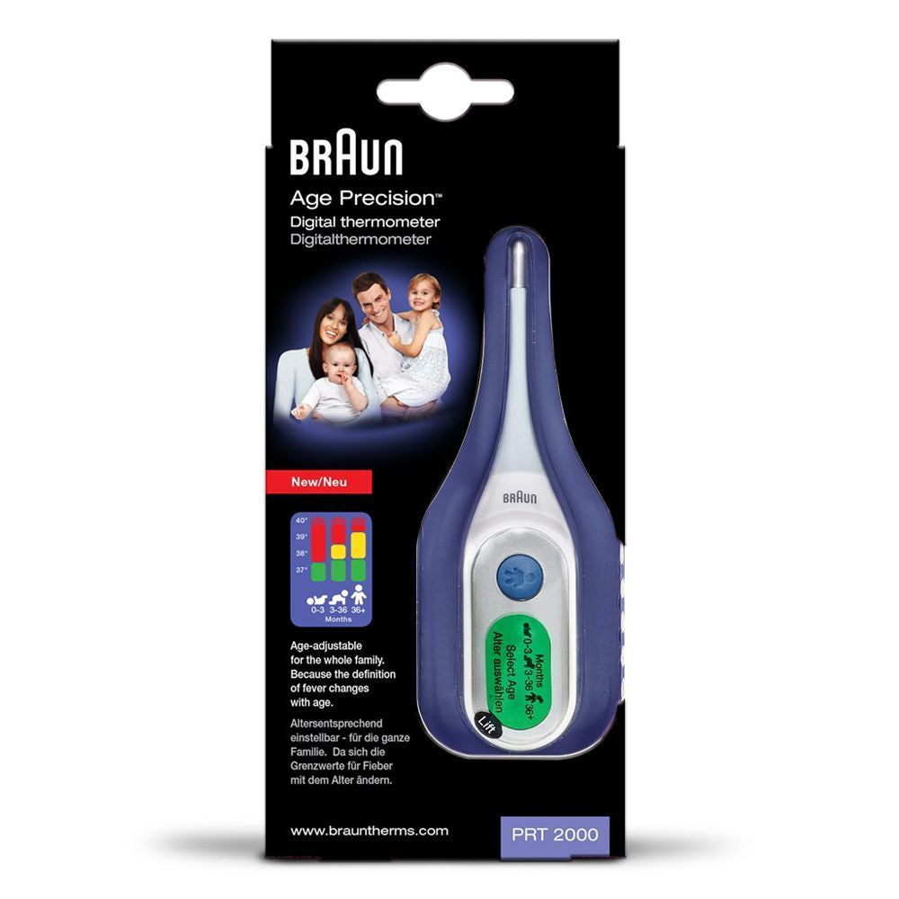 Braun Age Precision Digital Thermometer - PRT2000, 1 Piece