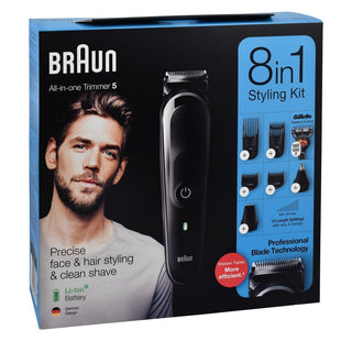 Braun 8in1 Trimmer 5 - Black, MGK5060, 1 Pack - Makkah Pharmacy