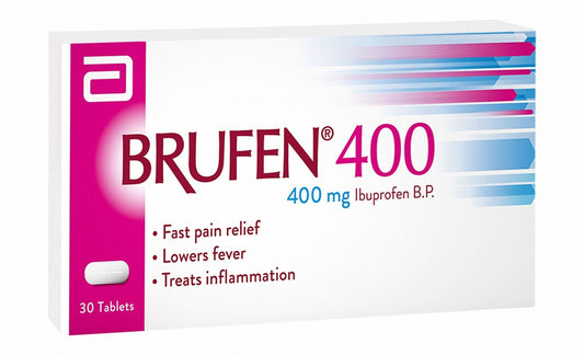 Brufen 400mg Ibuprofen BP for Pain Relief & Inflammation, 30 Tablets