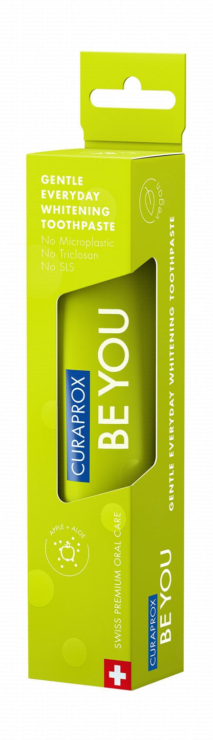 Curaprox Be You Everyday Whitening Toothpaste Apple & Aloe Flavor, 60ml - Makkah Pharmacy