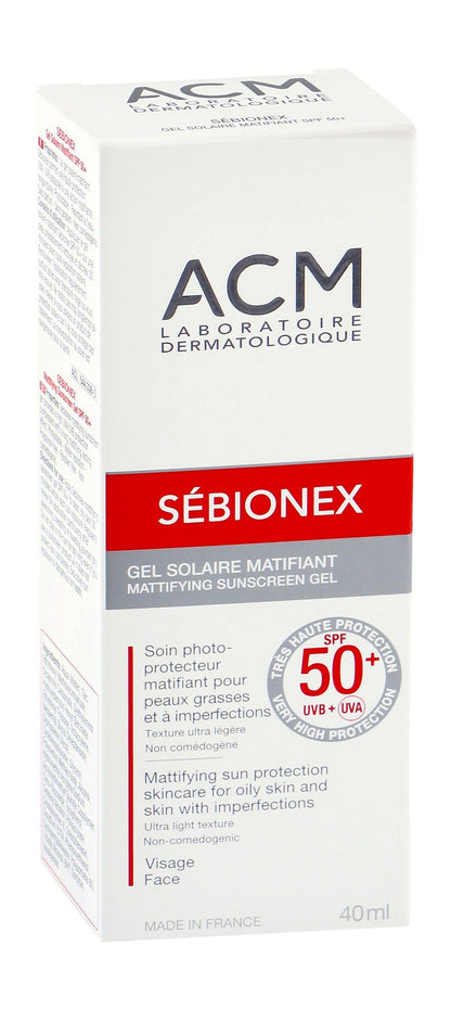 ACM Sebionex Mattifying Sunscreen for Imperfect & Oily Skin SPF50+ , 40ml - Makkah Pharmacy