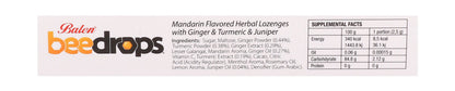 Balen Bee Drops Herbal Lozenges Mandarin Flavor with Ginger, Turmeric & Juniper Extracts, 24 Pieces - Makkah Pharmacy