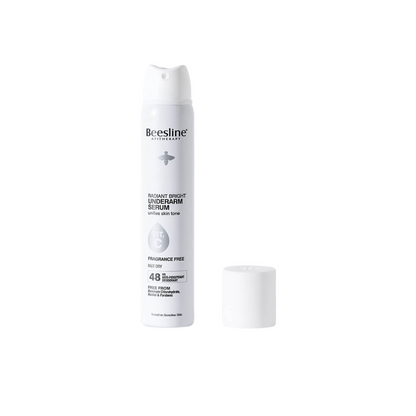 Beesline Radiant Bright 48H Antiperspirant Deodorant Underarm Serum Spray with Vitamin C for Sensitive Skin, 150ml - Makkah Pharmacy