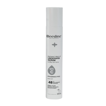 Beesline Radiant Bright 48H Antiperspirant Deodorant Underarm Serum Spray with Vitamin C for Sensitive Skin, 150ml - Makkah Pharmacy