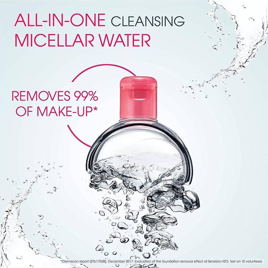 Bioderma Sensibio H2O Hypoallergenic Makeup Removing Micellar Solution for Sensitive Skin, 500ml - Makkah Pharmacy