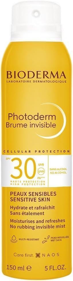 Bioderma Photoderm Brume Invisible Refreshing & Moisturizing Face & Body Sunscreen Spray for Sensitive Skin SPF30, 150ml - Makkah Pharmacy
