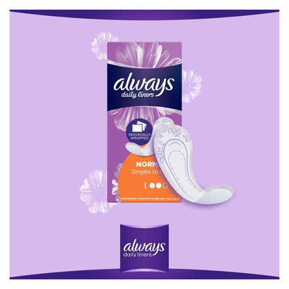 Always Daily Liners Comfort Protect Normal Pantyliners, 20 Pieces - Makkah Pharmacy