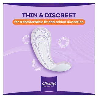 Always Daily Liners Comfort Protect Normal Pantyliners, 20 Pieces - Makkah Pharmacy