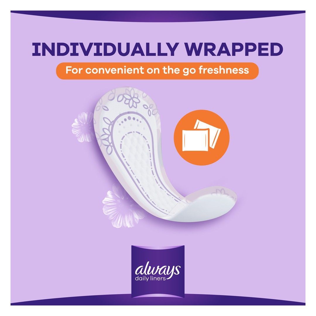 Always Daily Liners Comfort Protect Normal Pantyliners, 20 Pieces - Makkah Pharmacy