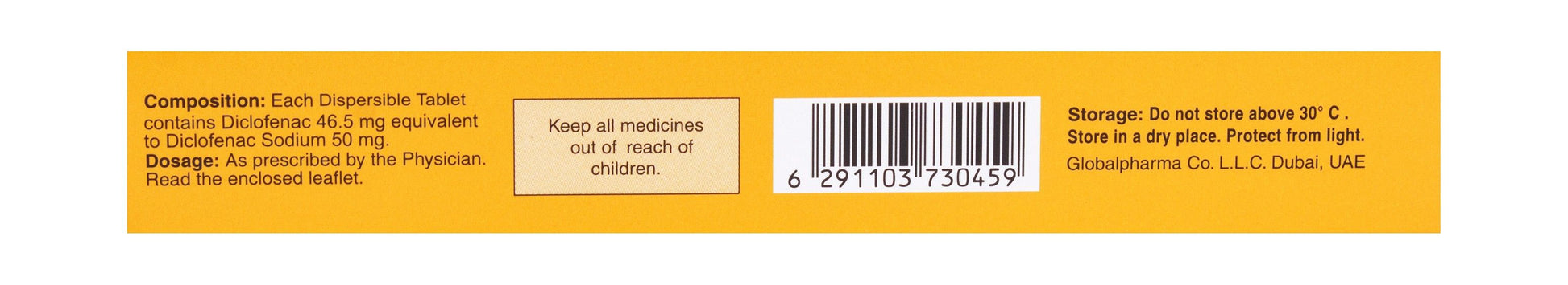 Emifenac 50mg Diclofenac Dispersible Tablets, 20 Tablets