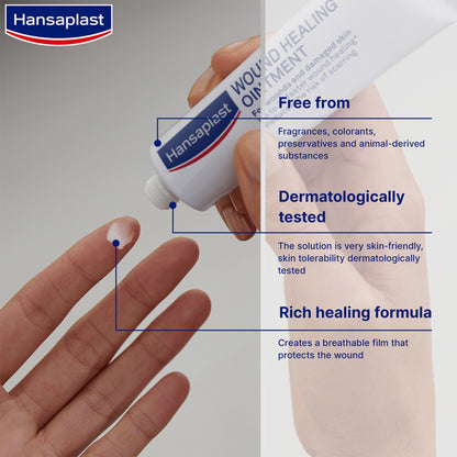 Hansaplast Wound Healing Ointment for Damaged Skin, 50g - Makkah Pharmacy