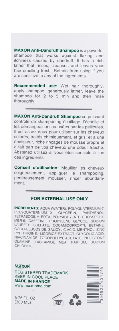 Maxon Anti-Dandruff & Anti-Itching Shampoo, 200ml - Makkah Pharmacy