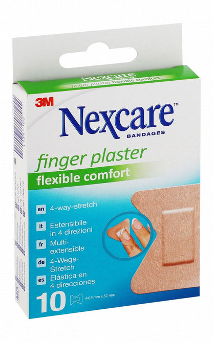 Nexcare Finger Plasters (44.5x51mm), 10 Pieces - Makkah Pharmacy