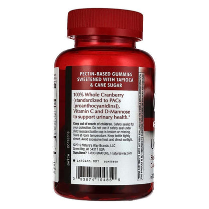 Nature's Way Cranrx Urinary Health Support Gummy Supplements with BioActive Cranberry, D-Mannose & Vitamin C, 60 Pieces - Makkah Pharmacy