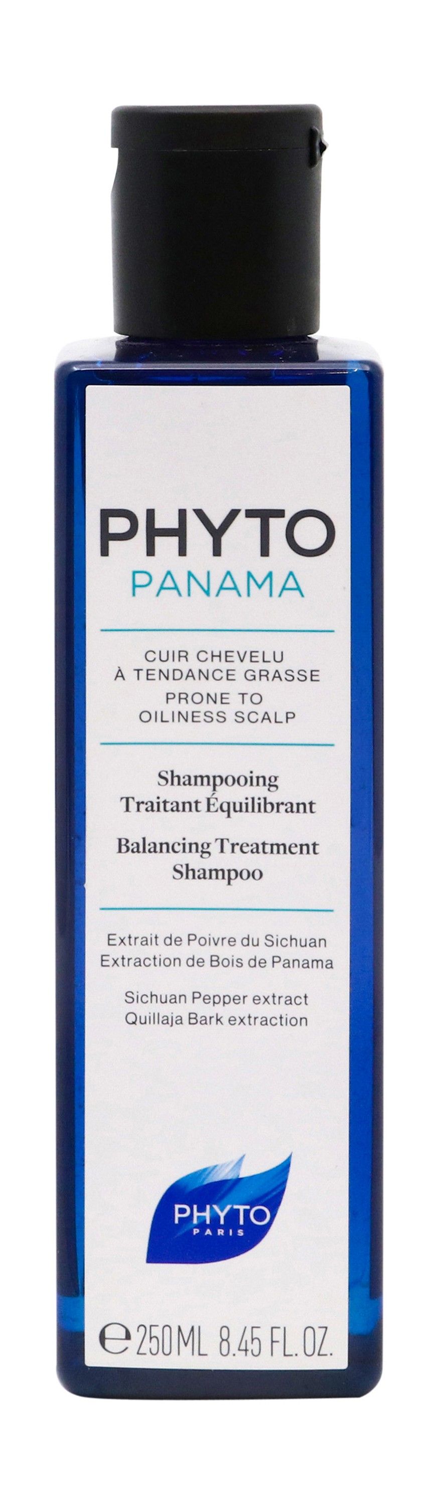Phyto Paris Panama Balancing Treatment Shampoo with Sichuan Pepper & Quillaja Bark Extracts for Oily Scalp, 250ml