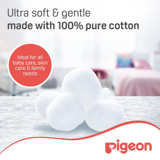 Pigeon Soft & Gentle Cotton Balls, 100 Pieces